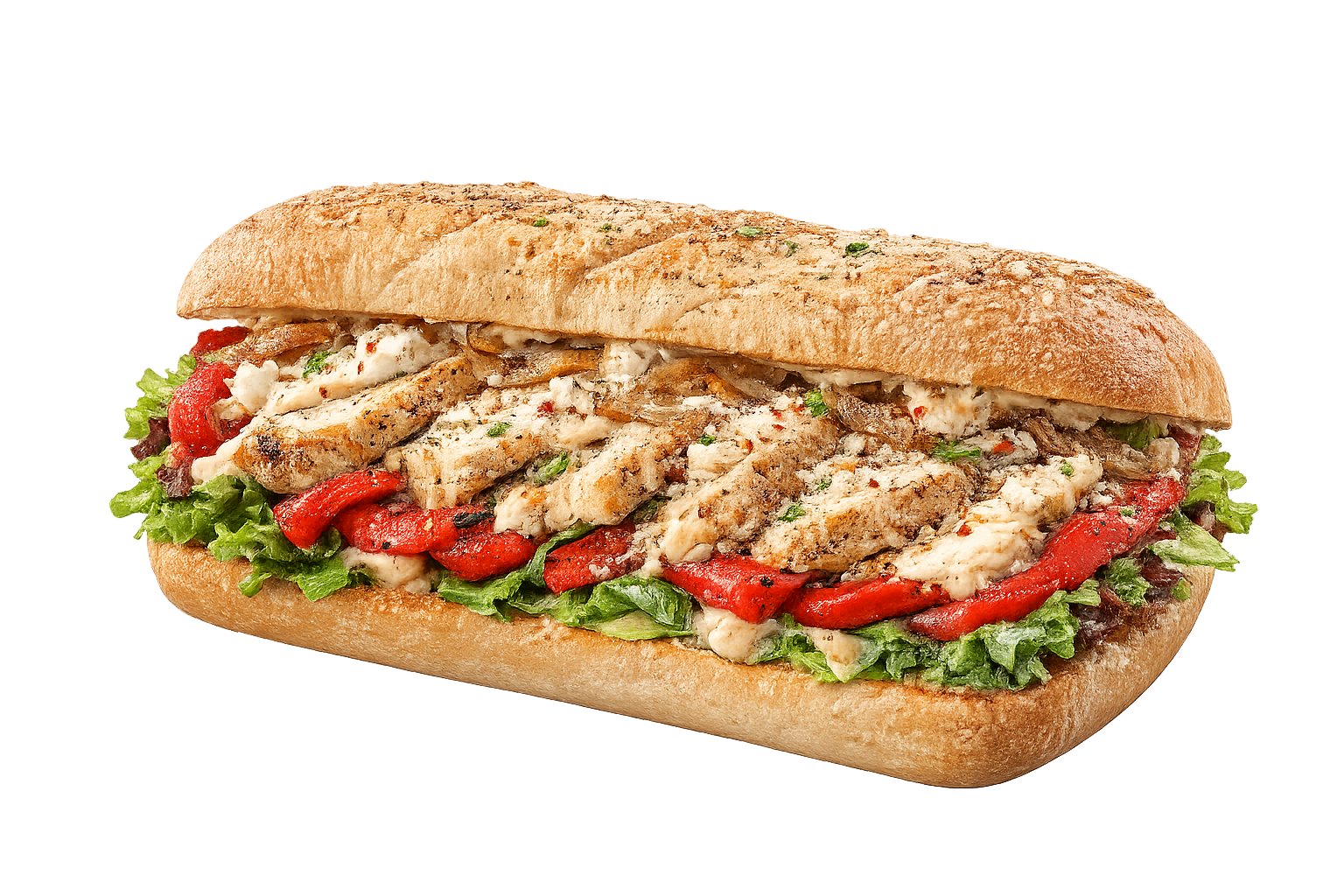 Loaded chicken sandwich