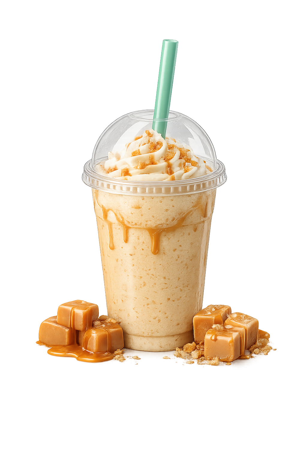 Caramel frozzino drink